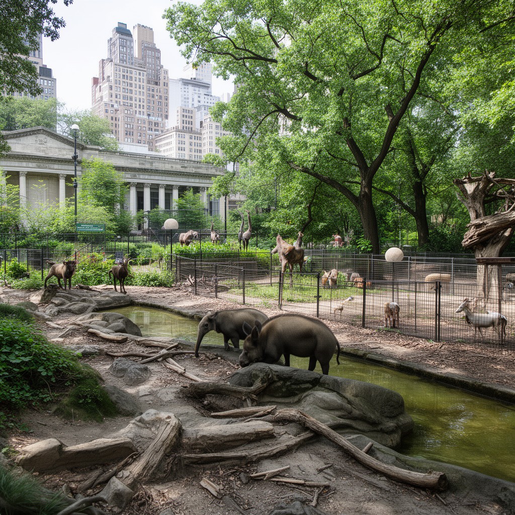 AI-generated illustration of Central Park Zoo