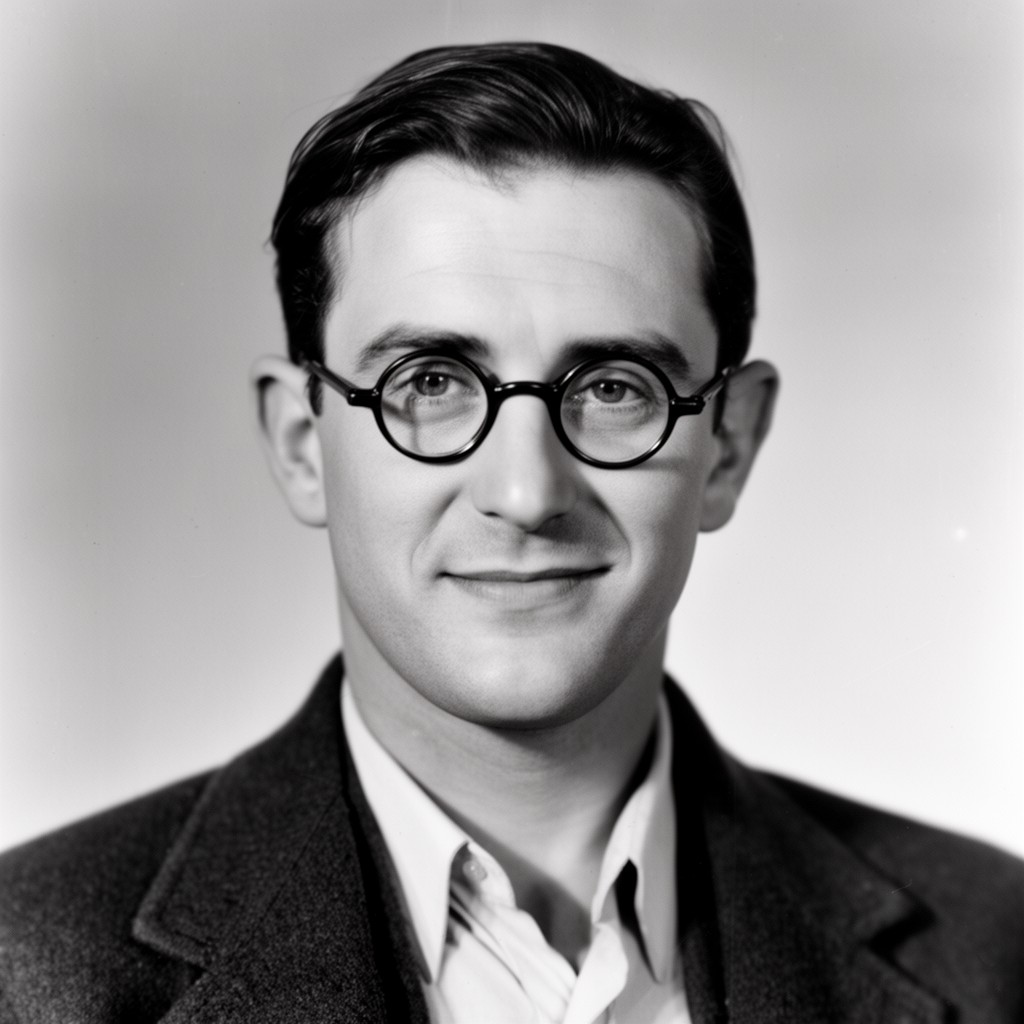 AI-generated illustration of Harold Lloyd