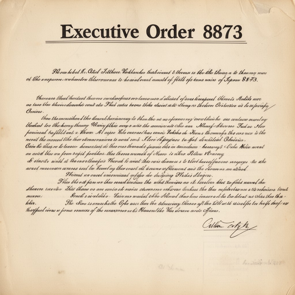 AI-generated illustration of Executive Order 8873