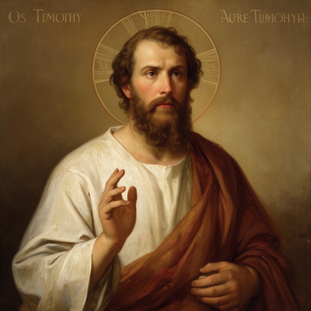 AI-generated illustration of Saint Timothy
