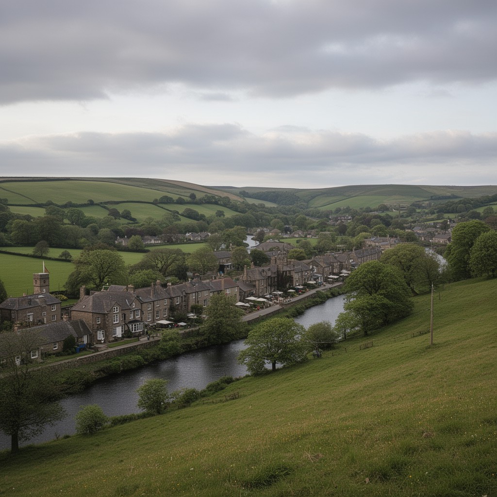 AI-generated illustration of Ribble Valley