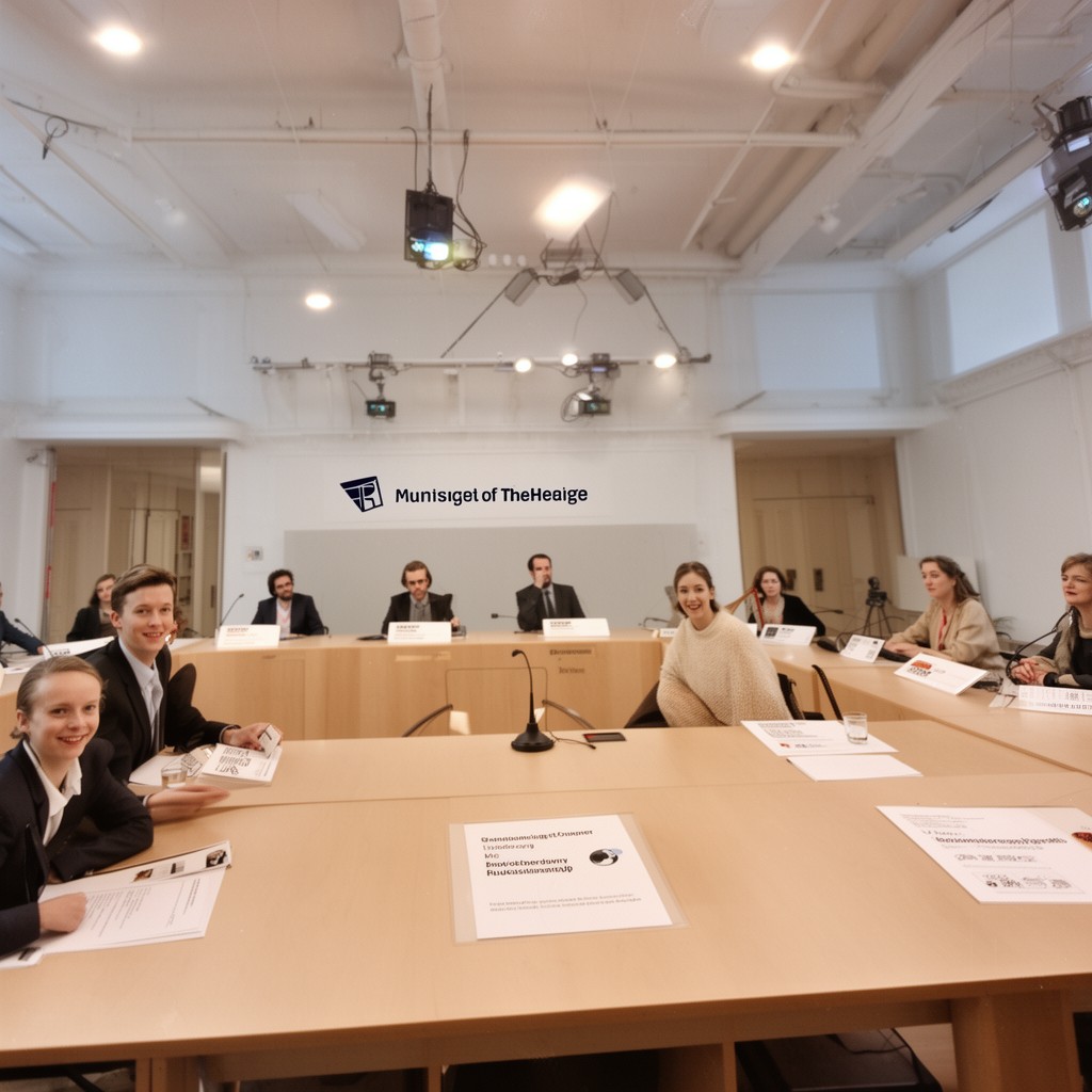 AI-generated illustration of municipal council of The Hague