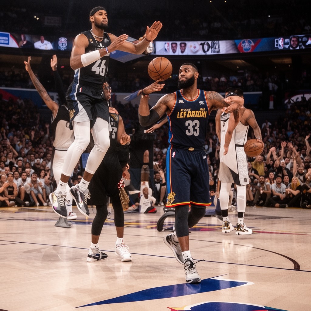 AI-generated illustration of Team LeBron