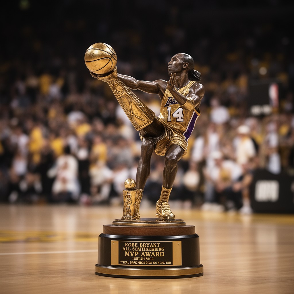 AI-generated illustration of Kobe Bryant All-Star Game MVP Award