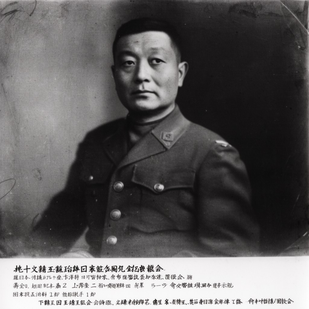 AI-generated illustration of Army Minister of Japan