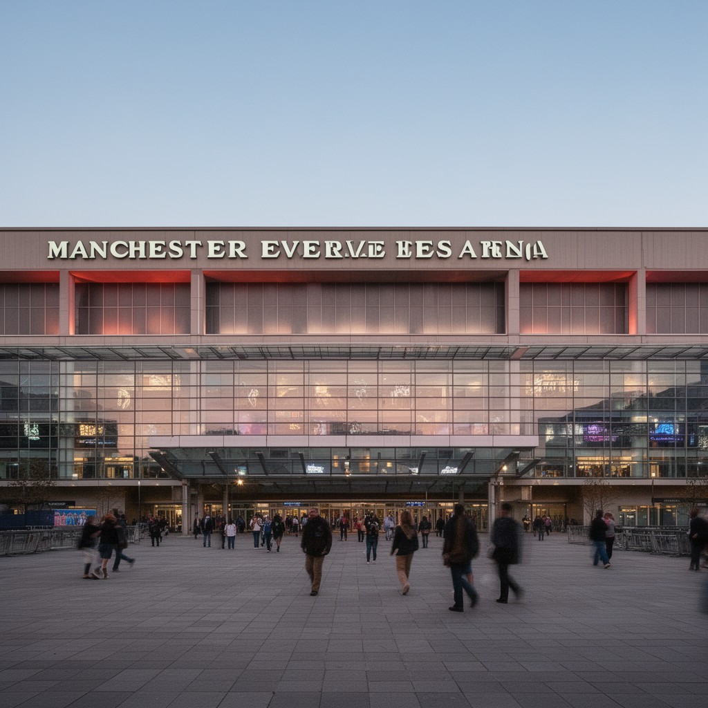AI-generated illustration of Manchester Evening News Arena