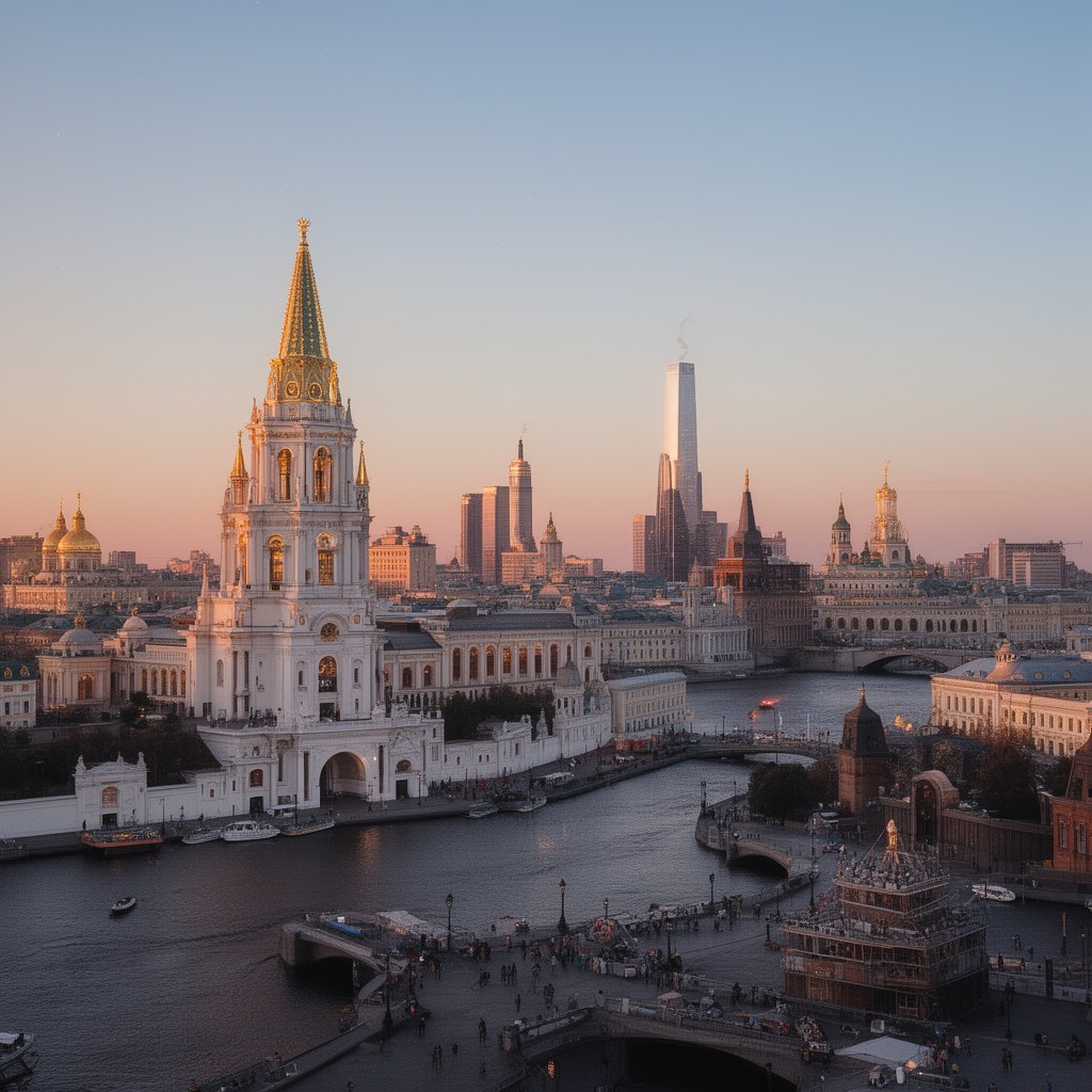 AI-generated illustration of Moscow Time
