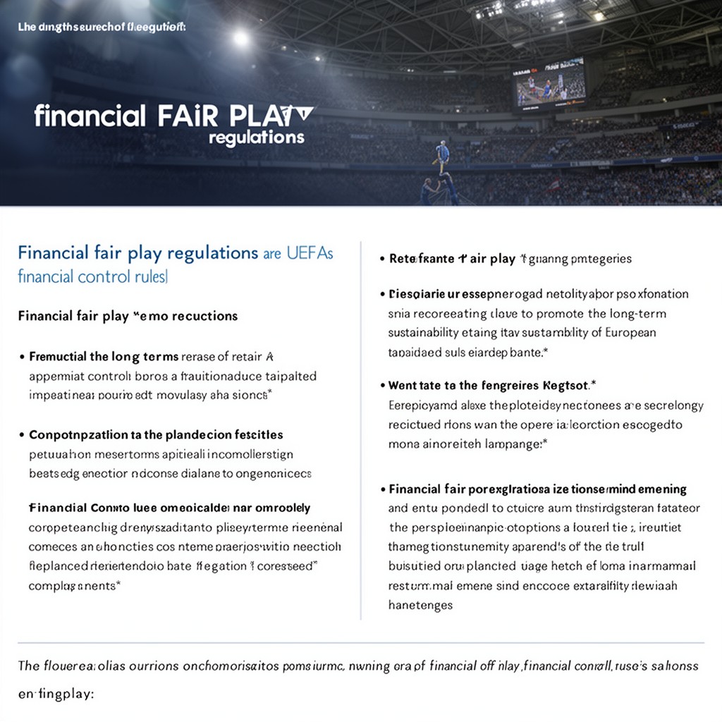 AI-generated illustration of financial fair play regulations