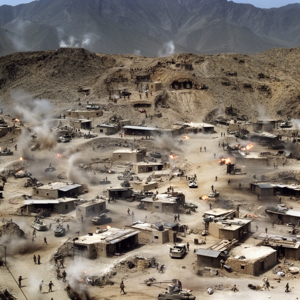 AI-generated illustration of Battle of Tora Bora