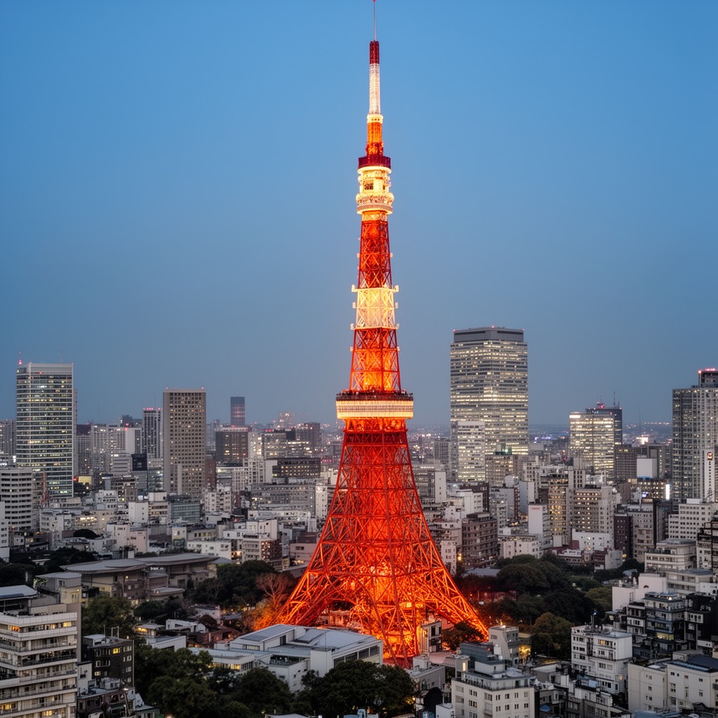 AI-generated illustration of Tokyo Tower