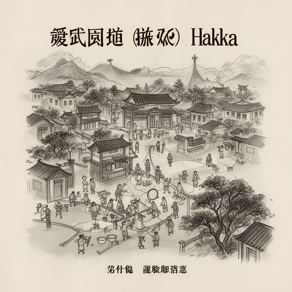 AI-generated illustration of Hakka