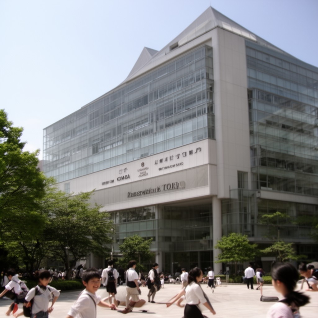 AI-generated illustration of Komaba Campus