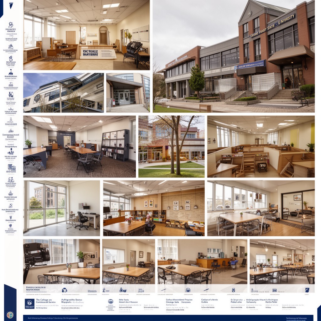 AI-generated illustration of College of Community and Public Service facilities