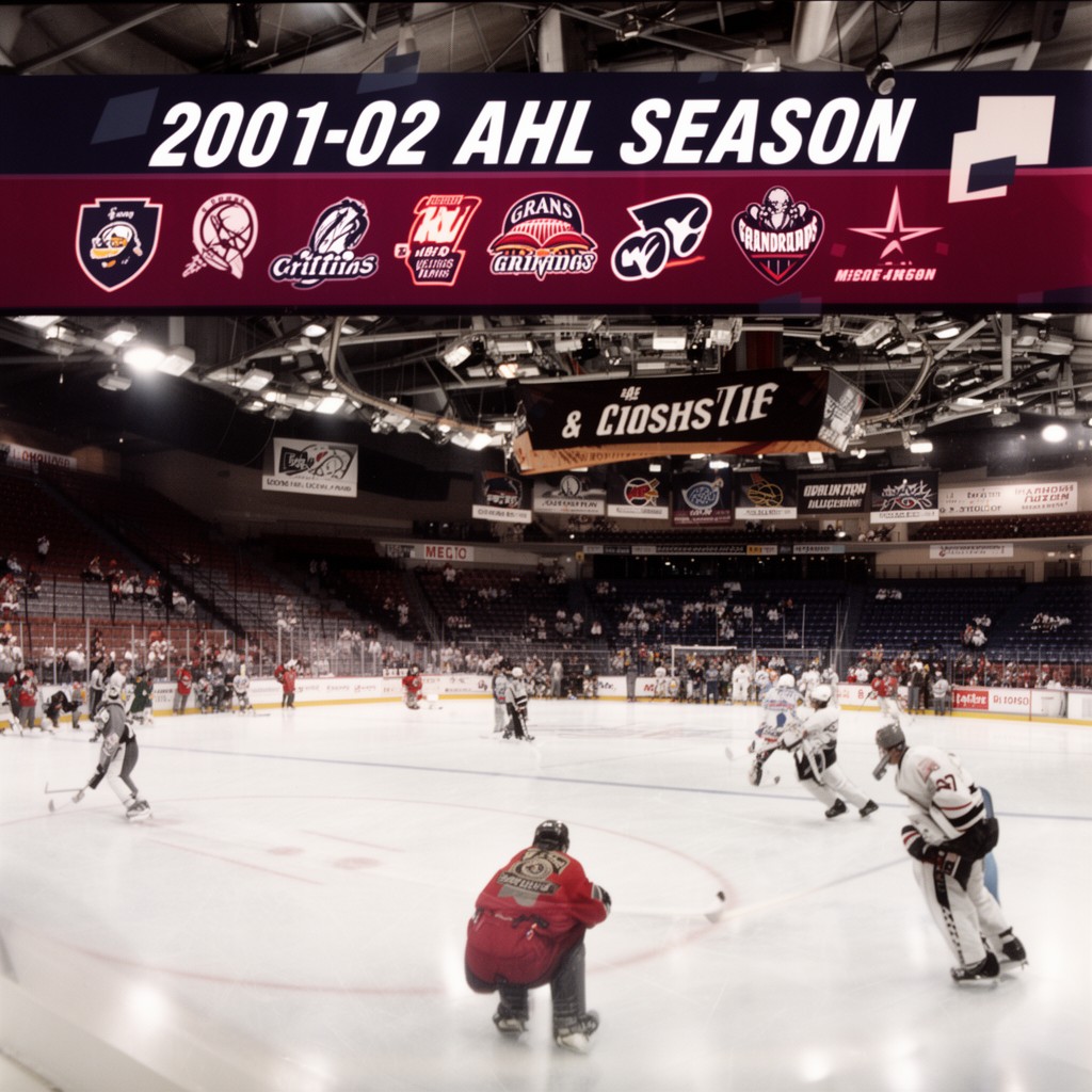 AI-generated illustration of 2001–02 AHL season