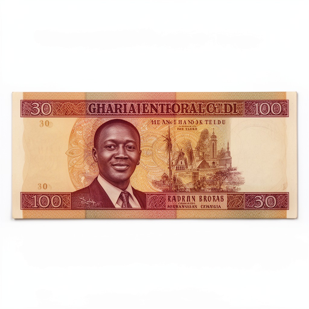 AI-generated illustration of Ghanaian cedi
