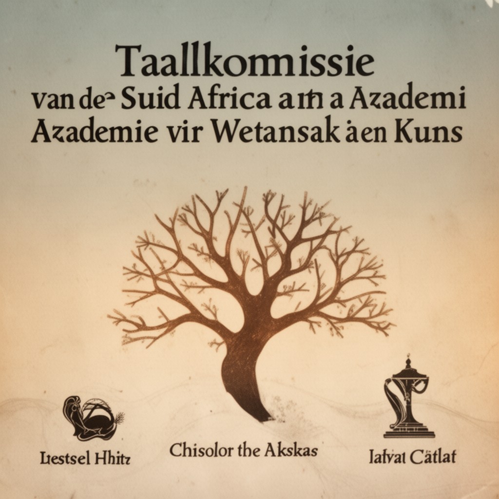 AI-generated illustration of Taalkommissie van die Suid-Afrikaanse Akademie vir Wetenskap en Kuns