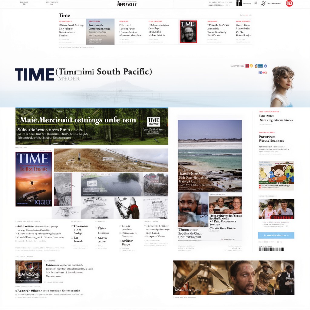 AI-generated illustration of Time South Pacific