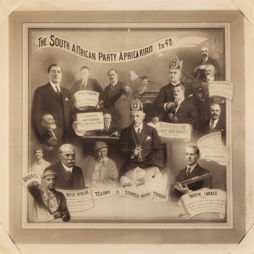AI-generated illustration of South African Party