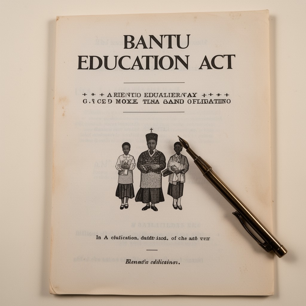 AI-generated illustration of Bantu Education Act