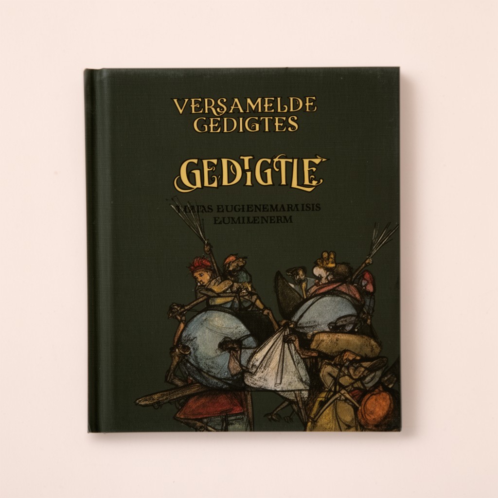 AI-generated illustration of Versamelde Gedigte