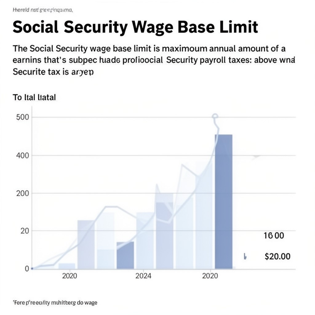 AI-generated illustration of Social Security wage base limit