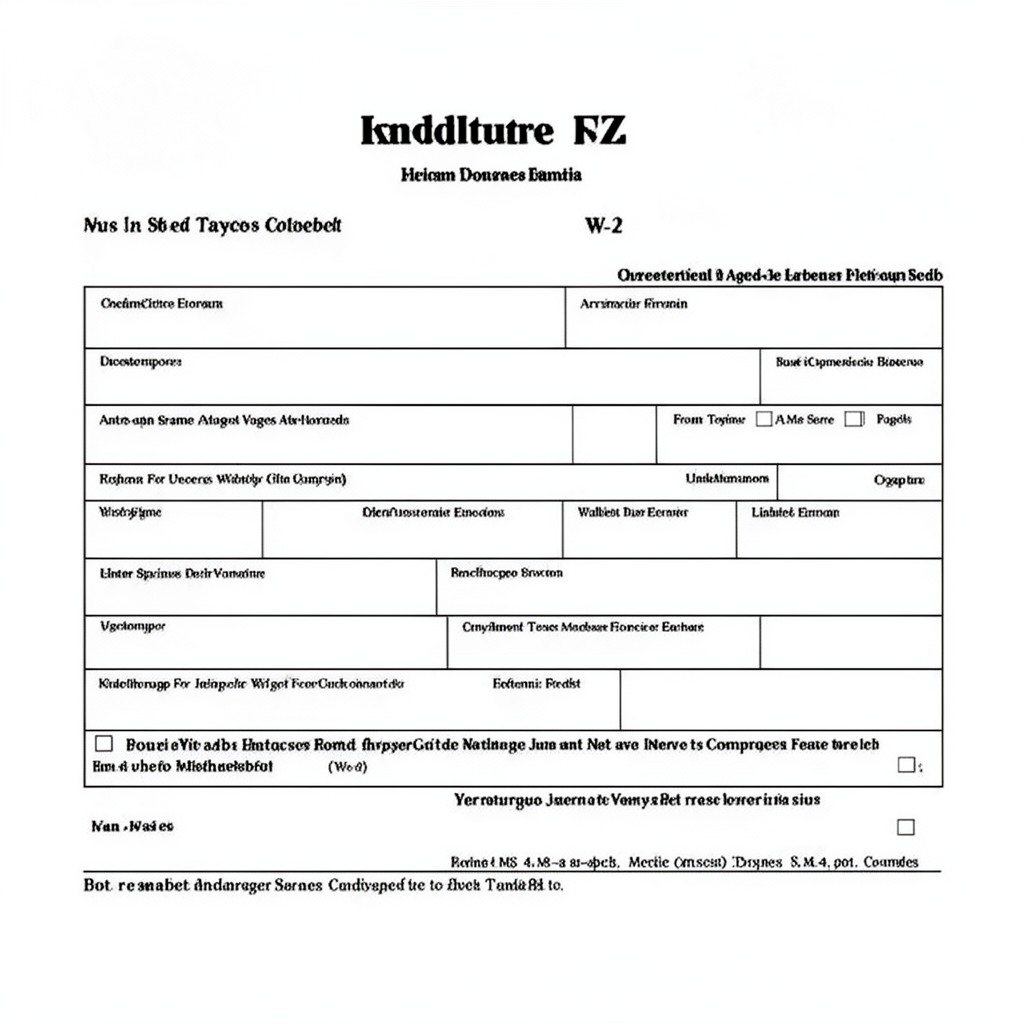 AI-generated illustration of Form W-2