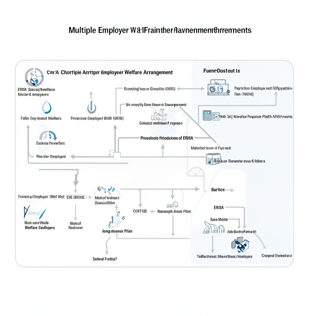 AI-generated illustration of Multiple Employer Welfare Arrangement provisions of ERISA