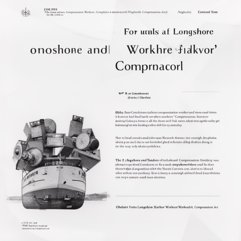 AI-generated illustration of Longshore and Harbor Workers’ Compensation Act