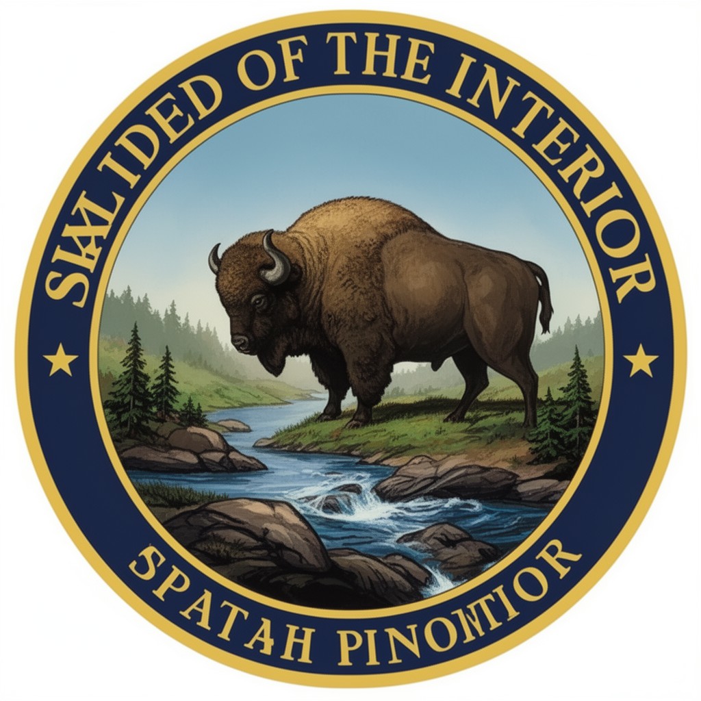 AI-generated illustration of Seal of the United States Department of the Interior