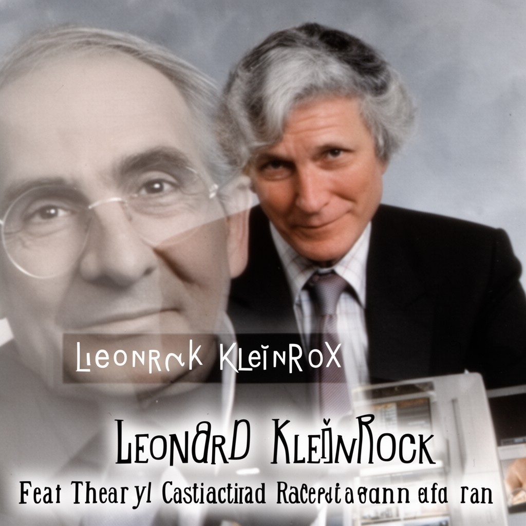 AI-generated illustration of Leonard Kleinrock