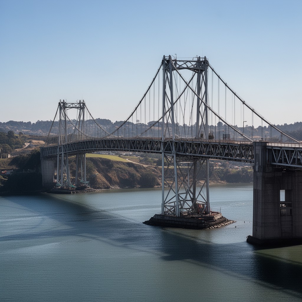 AI-generated illustration of Dumbarton Bridge