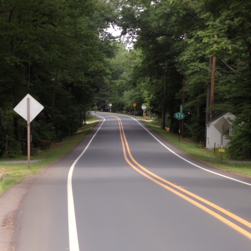 AI-generated illustration of County Route 529