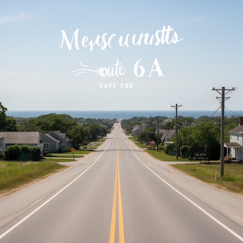 AI-generated illustration of Massachusetts Route 6A