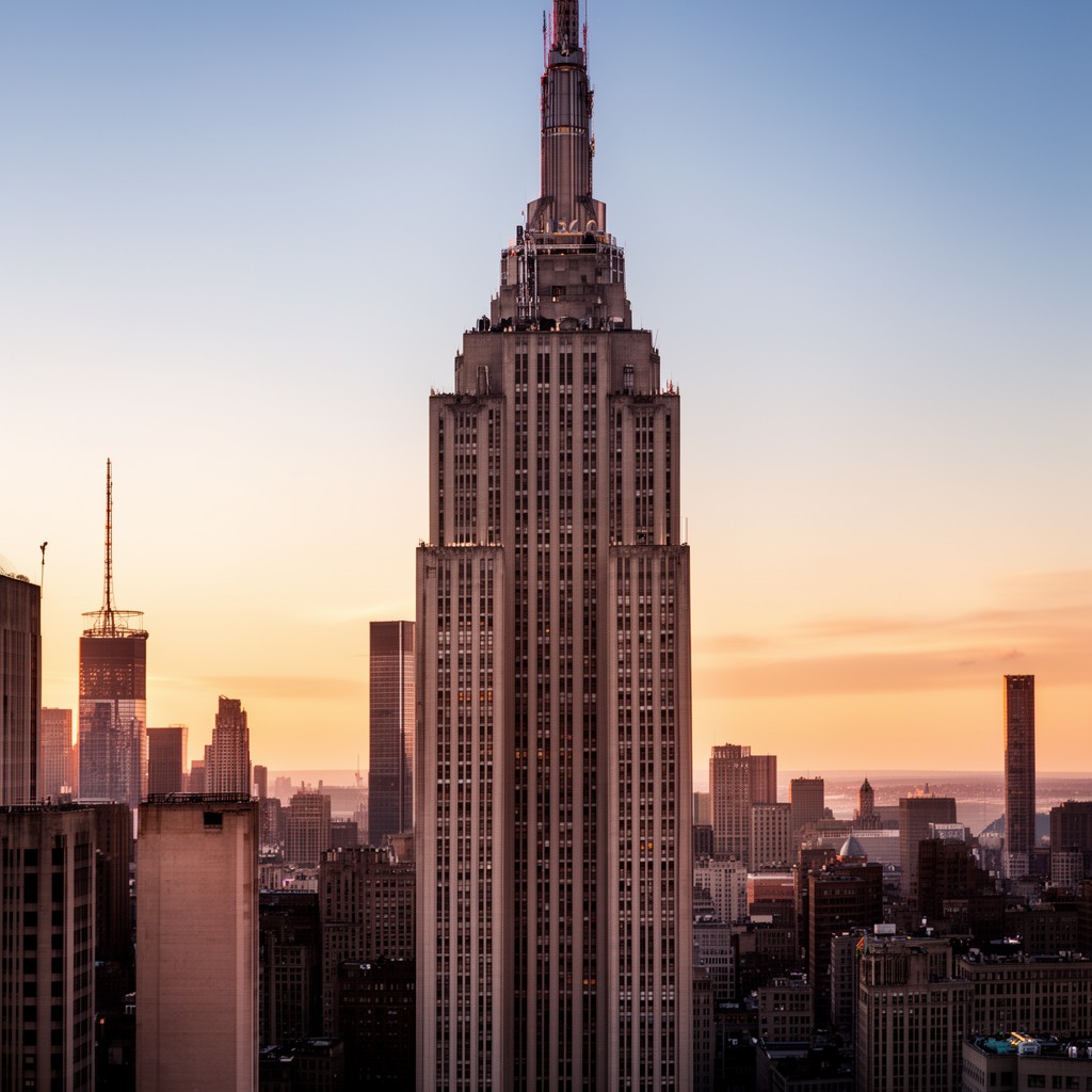 AI-generated illustration of RCA Building