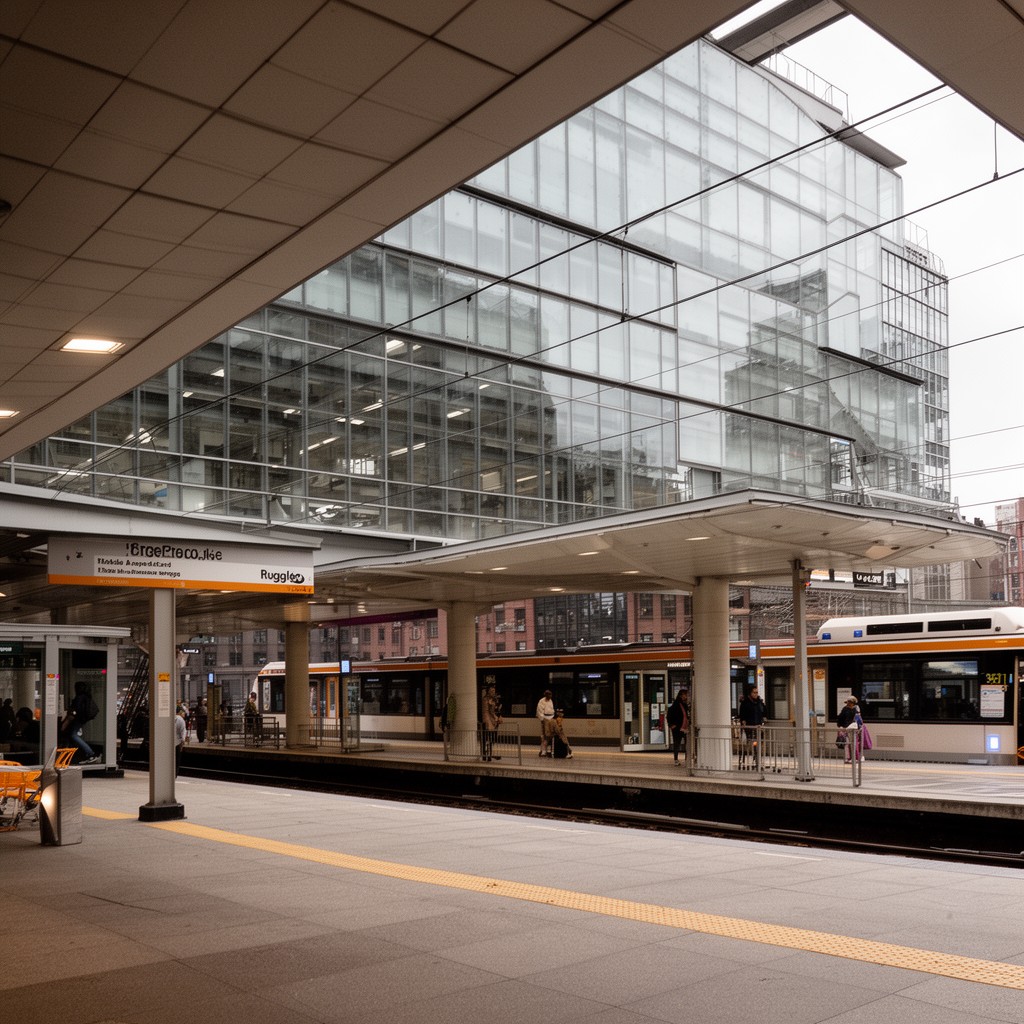 AI-generated illustration of Ruggles station