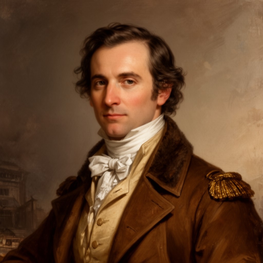 AI-generated illustration of Auguste Chouteau