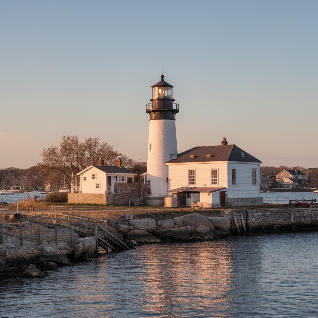 AI-generated illustration of Ten Pound Island Light