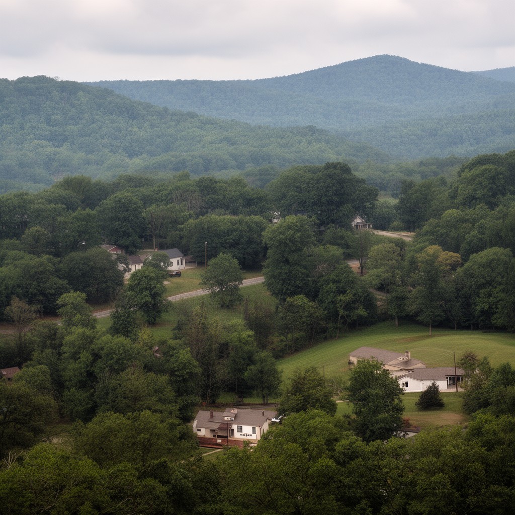 AI-generated illustration of Warren County, Virginia