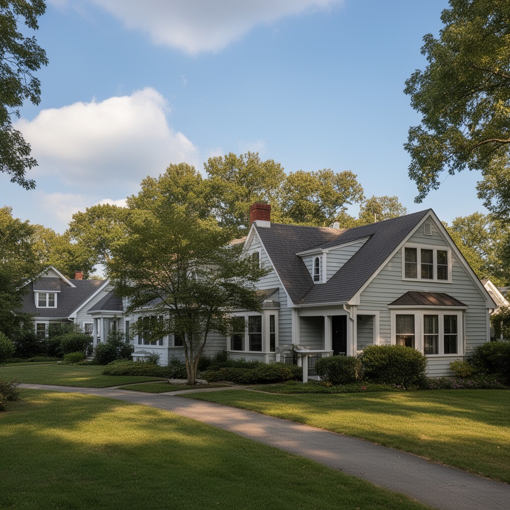 AI-generated illustration of Oak Hill, Newton
