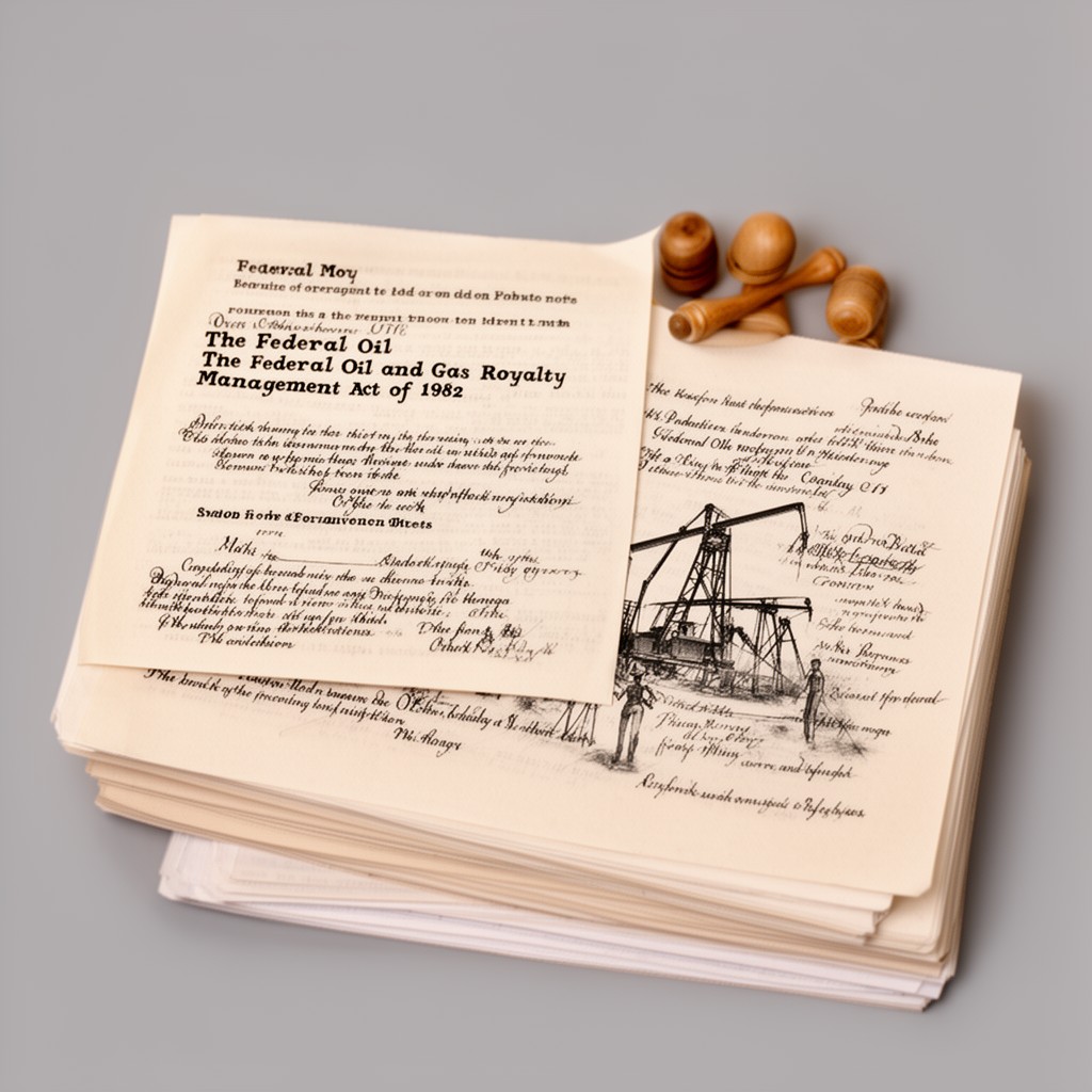 AI-generated illustration of Federal Oil and Gas Royalty Management Act of 1982
