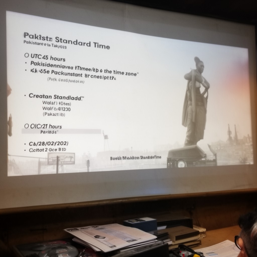 AI-generated illustration of Pakistan Standard Time