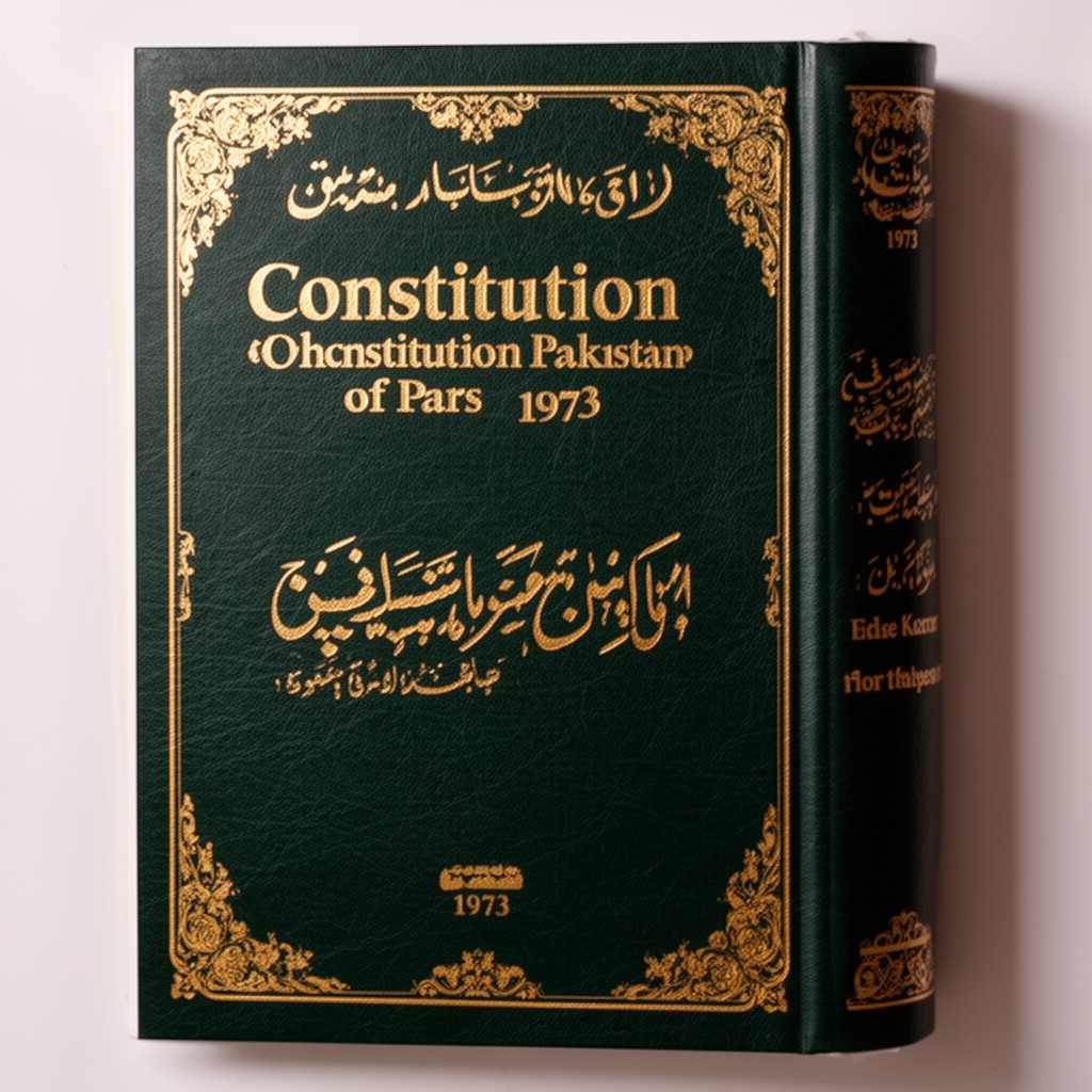 AI-generated illustration of Constitution of Pakistan (1973)