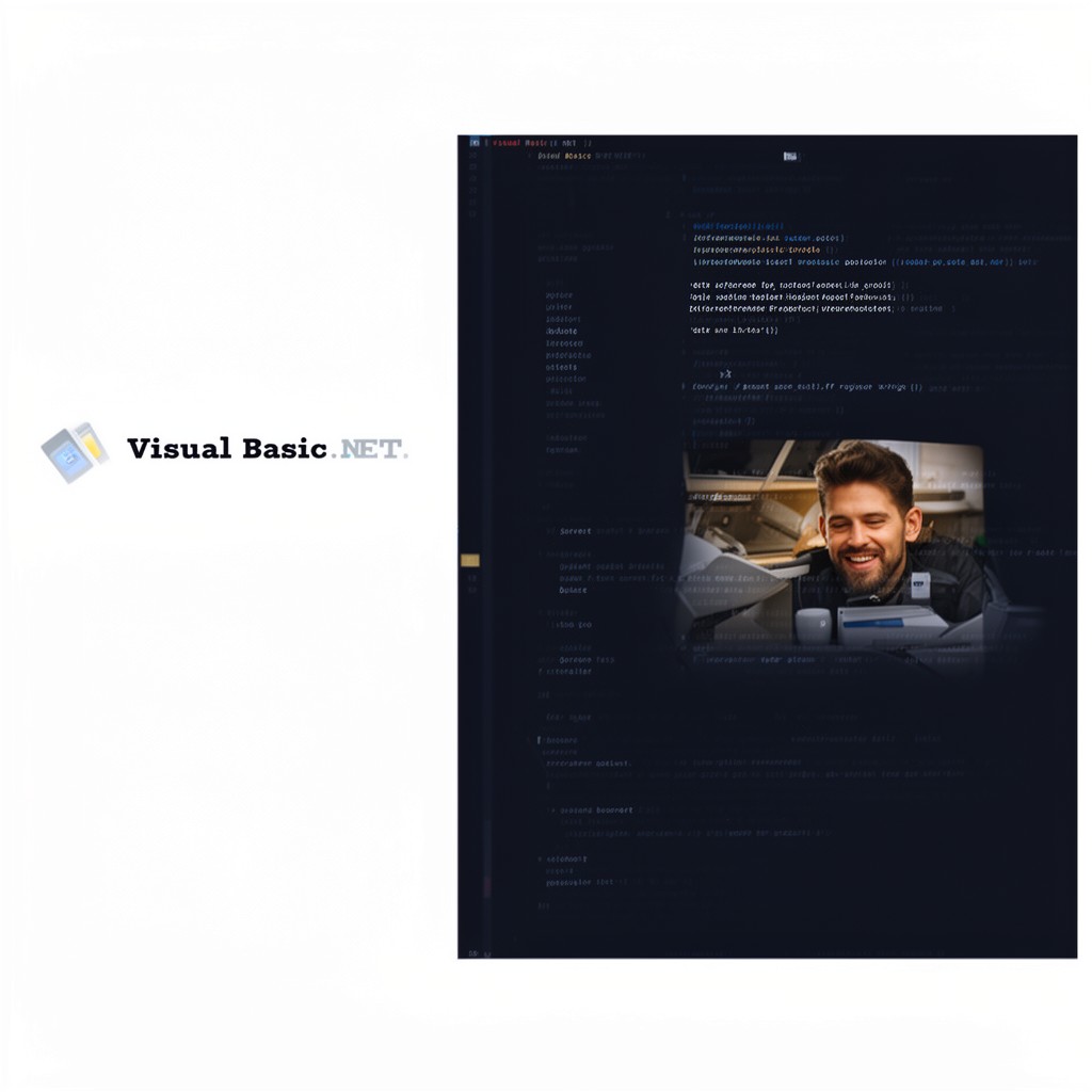 AI-generated illustration of Visual Basic .NET