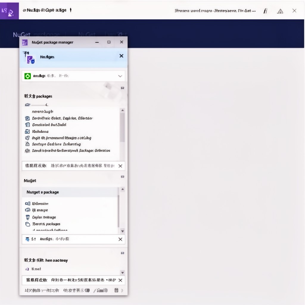 AI-generated illustration of NuGet package manager