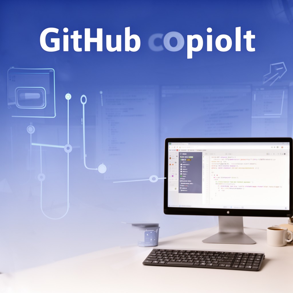 AI-generated illustration of GitHub Copilot
