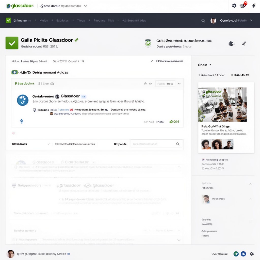 AI-generated illustration of Glassdoor