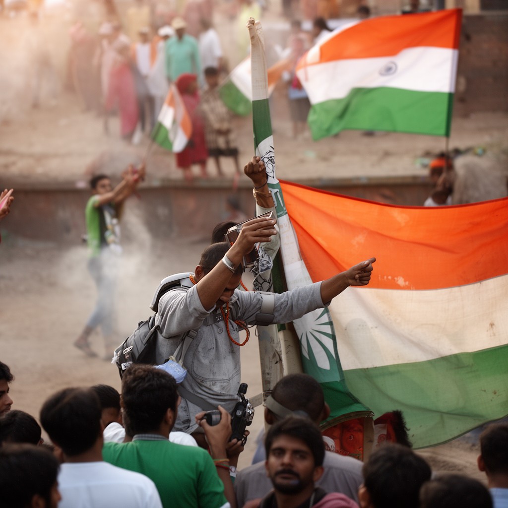AI-generated illustration of Indian National Congress