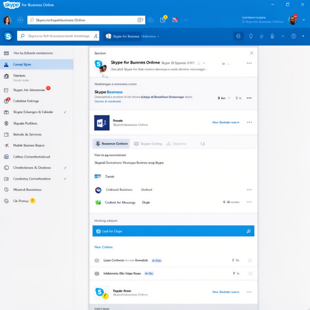 AI-generated illustration of Skype for Business Online