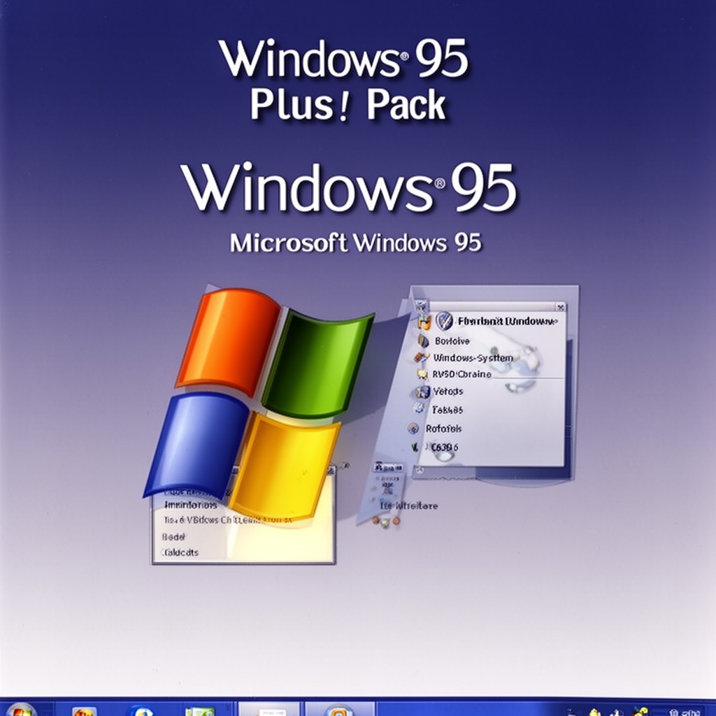 AI-generated illustration of Windows 95 Plus! Pack