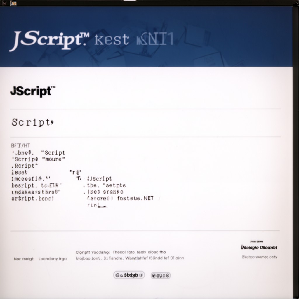 AI-generated illustration of JScript .NET
